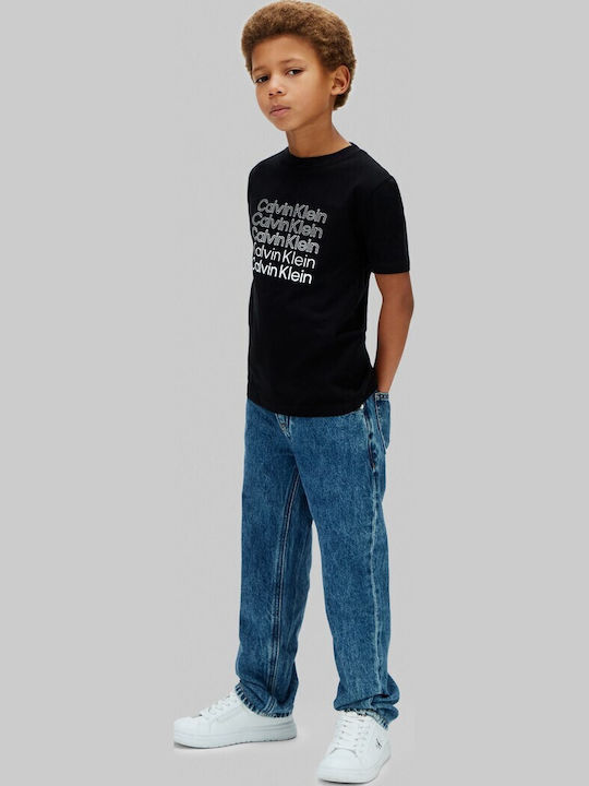 Tricou Pentru Copii Negru Logo