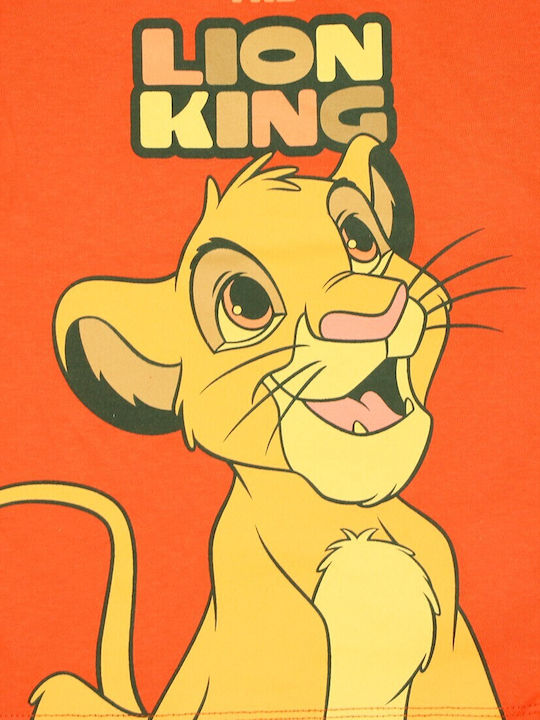 Παιδική Μπλούζα Κοντομάνικη Πορτοκαλί Lion King