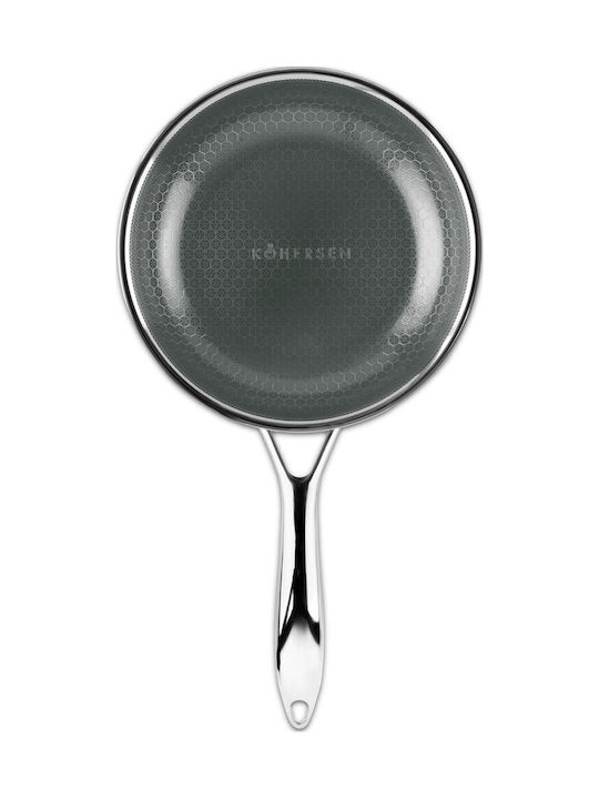 Kohersen Aluminium Pfanne mit Deckel mit Keramik Innenbeschichtung 20cm