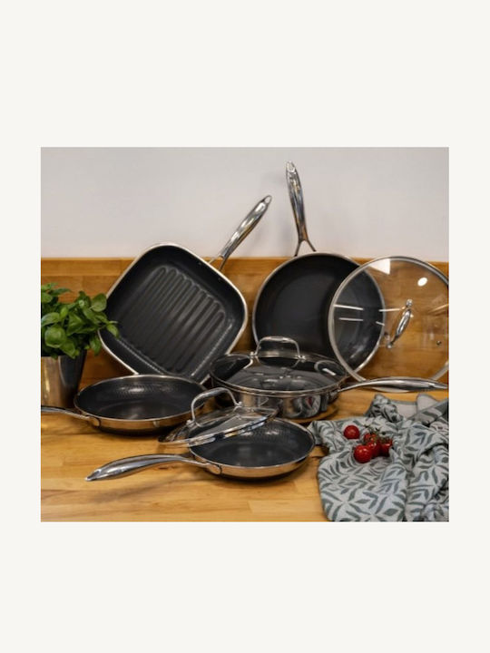 Kohersen Aluminium Pfanne mit Deckel mit Keramik Innenbeschichtung 20cm