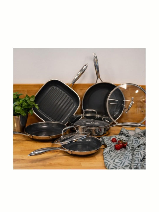 Kohersen Stahl Grill mit Keramik Innenbeschichtung 26cm