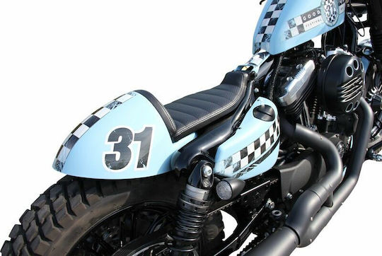 Cult Werk Φτερό Πίσω Hd-spo101 Cafe Racer Harley Davidson Xl 1200 C 04-09 Harley Davidson Xl 883 C 04-09 Μαύρο