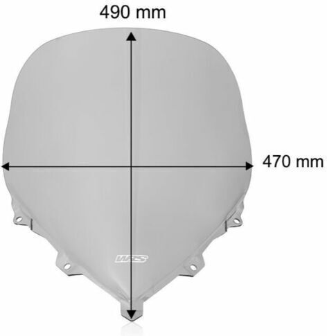Wrs Windshield Bm116f 1200 05-07 Bmw K 1300 S Abs 09 08 Light Tinted