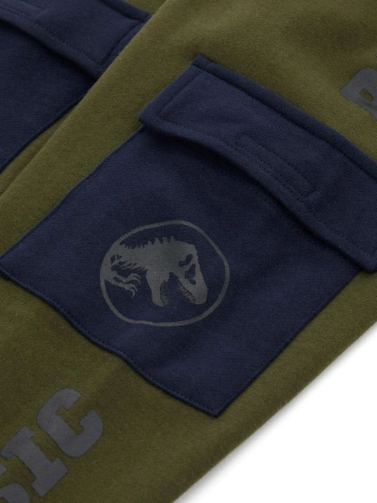 Kids Sweatpants Set Black Blue Iris