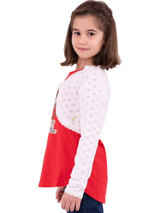 Kids Knitted Cardigan Bright White