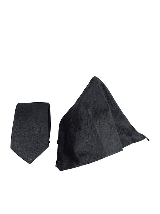 Giovani Rossi Set of Men's Ties in Black Color