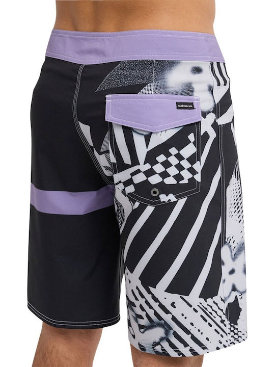 Surfsilk Straight Men's Swim Bermuda Black with Patterns