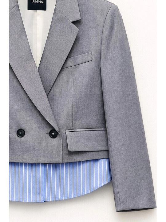 Lumina Short Women's Blazer Gray