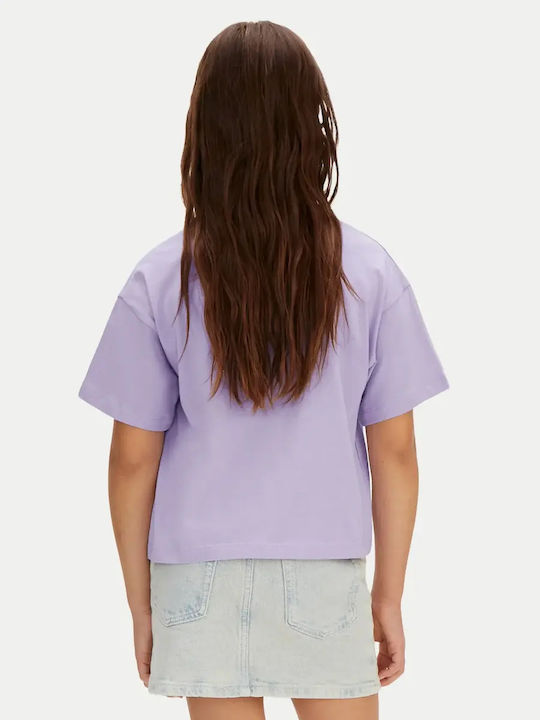 Kids Top Lilac Logo Boxy LVCKSJA16G VK7
