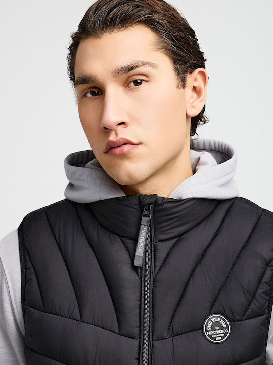Sleeveless Puffer Jacket Black