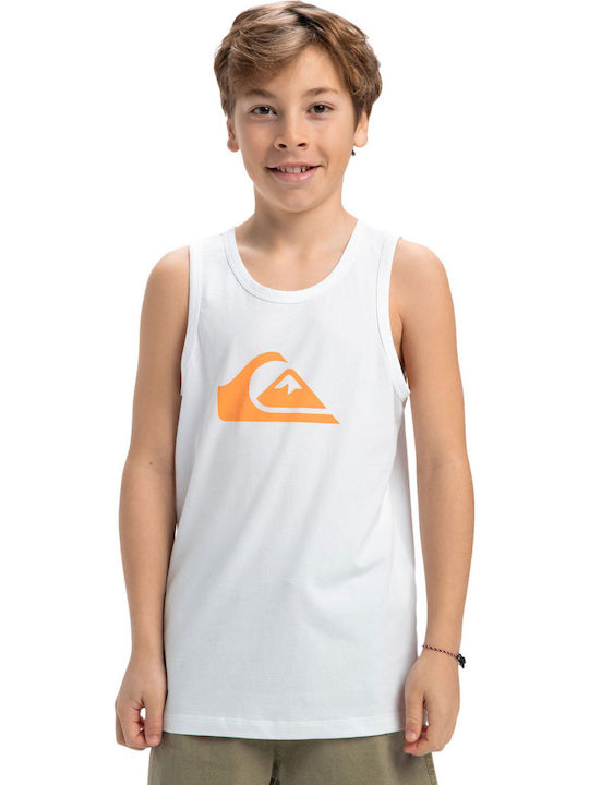 Kids' Shirt Sleeveless White Comp Logo