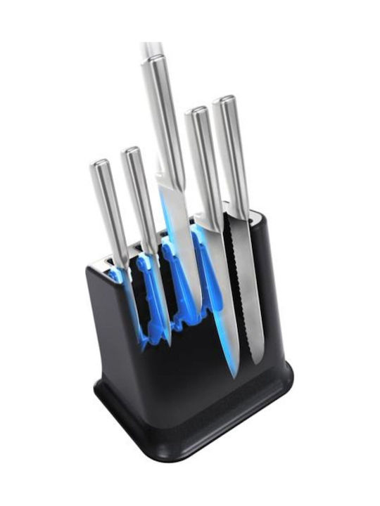 Tefal Ever Sharp Messer Set mit Sockel aus Rostfreiem Stahl 6 Stück