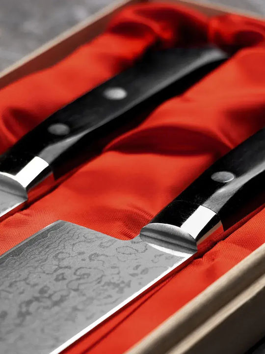 Satake Einzigartiges Sai Messer Set aus Rostfreiem Stahl 2 Stück