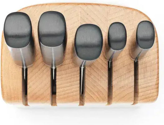 Brabantia Profile Messerset mit Sockel aus Edelstahl 16 cm 6 Stück