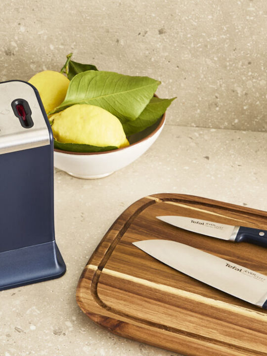 Tefal Ever Sharp Knife Set with Base from Stainless Steel 5 Pieces