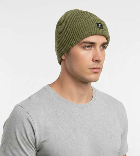 Beanie Unisex Σκούφος Πλεκτός σε Πράσινο χρώμα