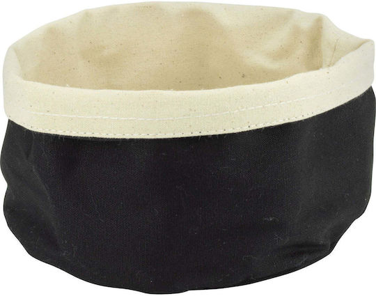 Set 6 Coșuri Rotunde Textile Pentru Pâine Culinaro D20xh12cm Negru Crem