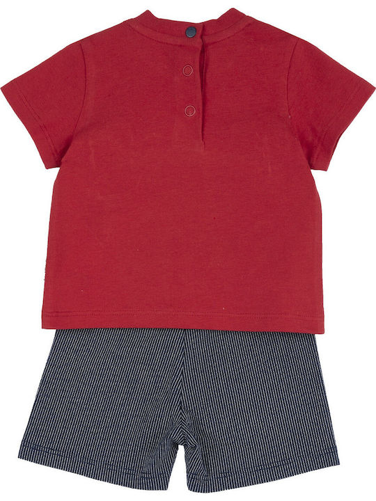 Kids Set with Shorts Summer 2 Pieces Red