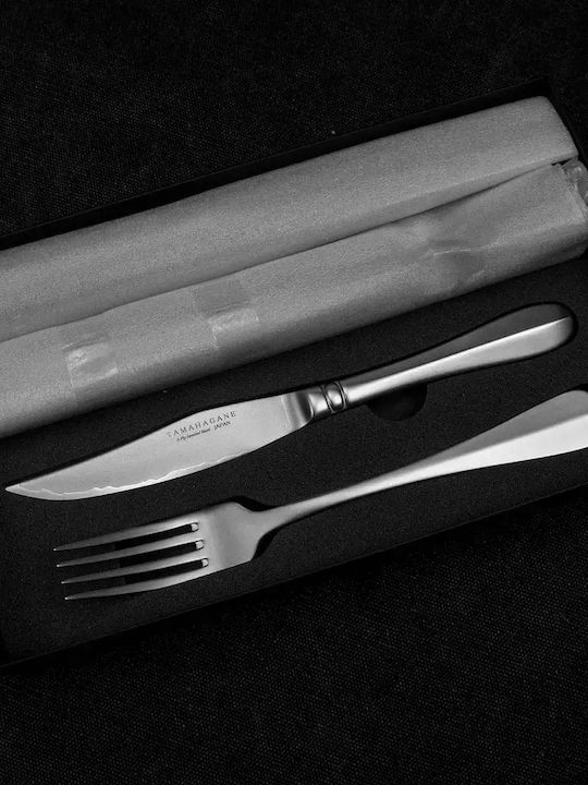 Tamahagane Cutlery Set Stainless Steel Silver 8 Pieces