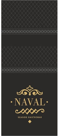 Luxury Napkins Slim Envelope Black 2-Ply 120pcs Finezza 4s-at-01 00015825
