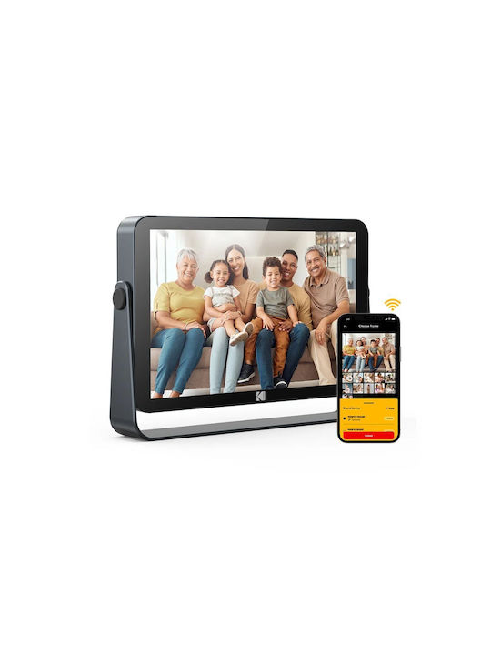 Kodak Digital Photo Frame with Touch Screen 10.1" Resolution 1920x1200 with WiFi Black RWF-109V