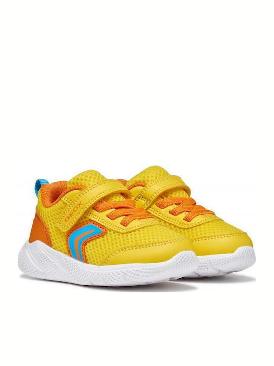 Kids Sneakers Anatomic with Hoop & Loop Closure Yellow