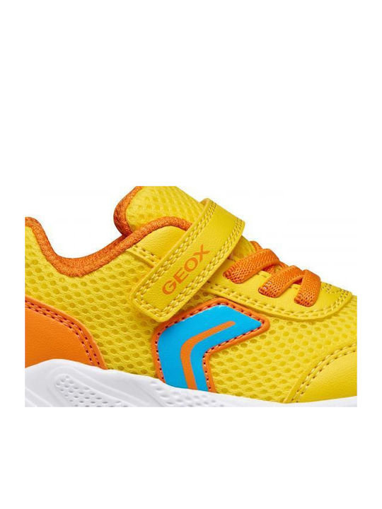 Kids Sneakers Anatomic with Hoop & Loop Closure Yellow
