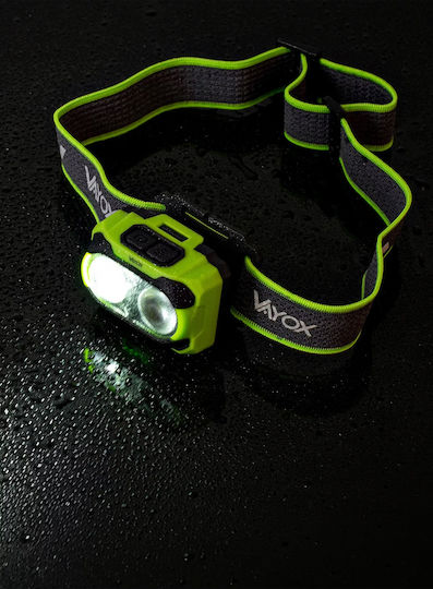 Vayox Rechargeable LED Head Flashlight IP44 with Maximum Brightness 600lm