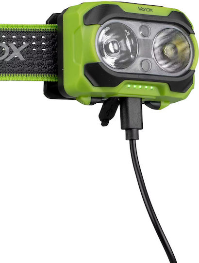 Vayox Rechargeable LED Head Flashlight IP44 with Maximum Brightness 600lm