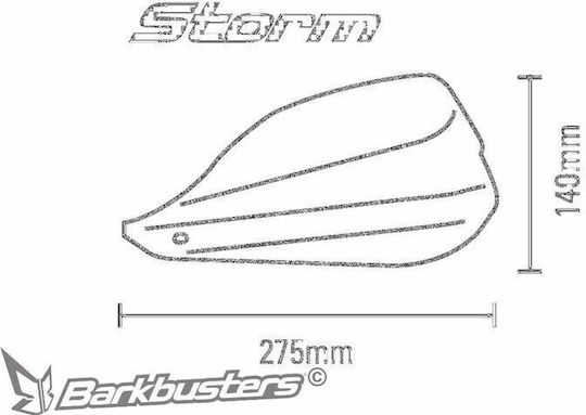 Barkbusters Мото Ръкавици Stm-005-02-bk Buell Xb12x 06-10 Черен