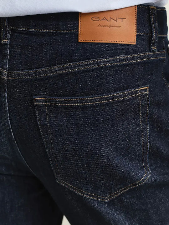Men's Jeans Pants with Slim Fit Dark Blue