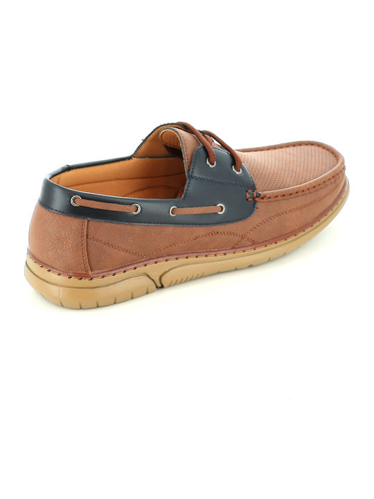 Leather Men's Casual Brown Shoes 223/85658_BROWN