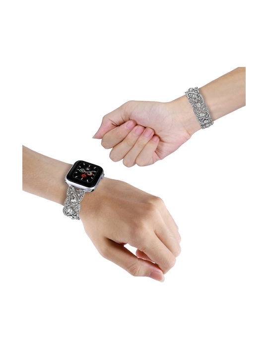 Tragbares Silberband (Realme Watch 5)