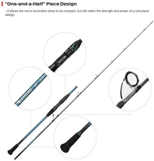 Noeby Fishing Rod for Casting 1.96m 100-350g