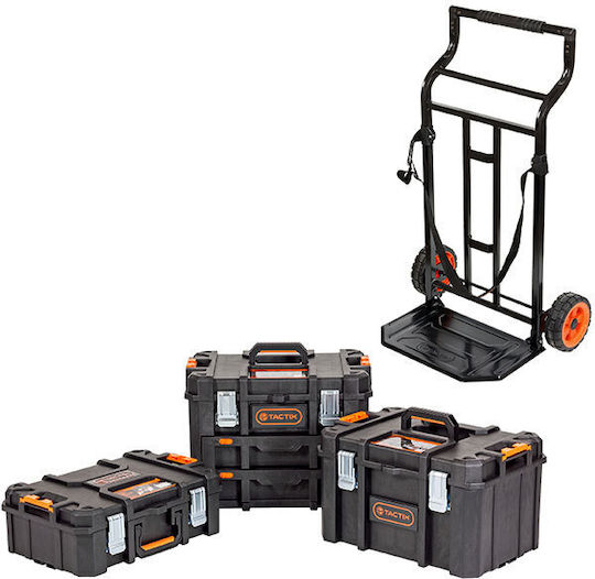 Tactix Transport Trolley for Weight Load up to 100kg Black