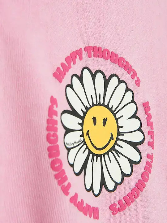 Bluza Hanorac Pentru Copii Cu Glugă Roz
