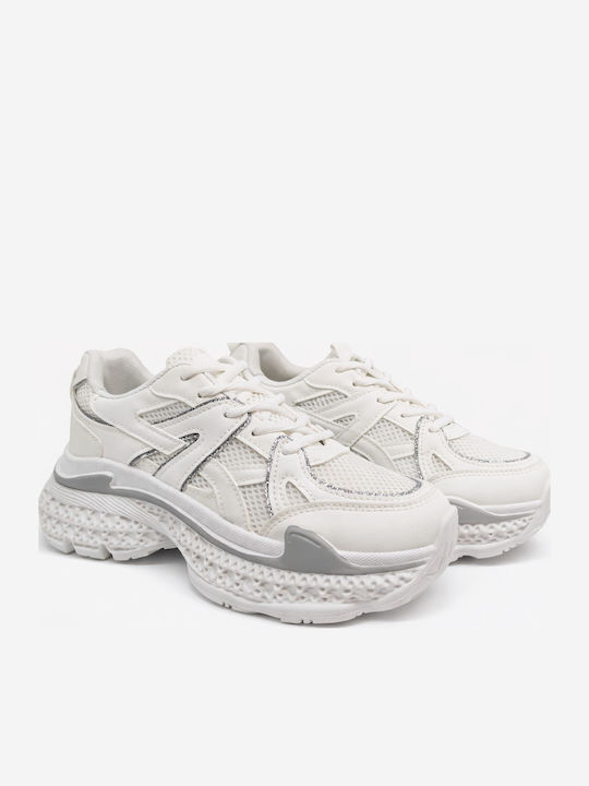 Damen Chunky Sneakers Weiß