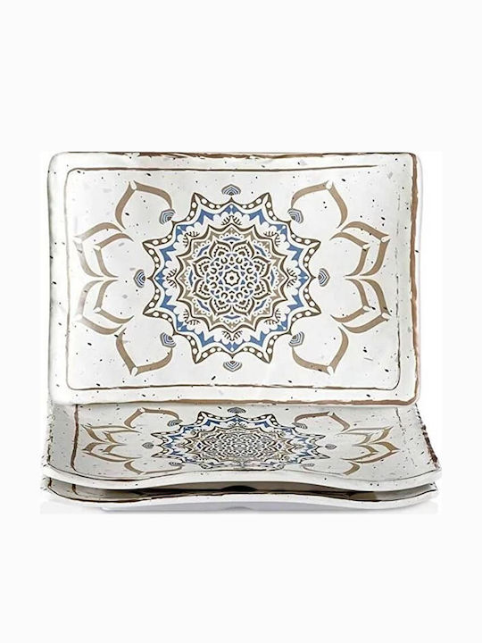 Raki Casablanca Piatelă De Servire Rectangulară Din Melamină Multicoloră 34x23cm Raki Casablanca Piatelă De Servire Rectangulară Din Melamină Multicoloră 34x23cm