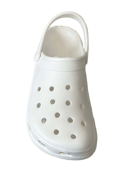 Ansin Damen Holzschuhe Weiße