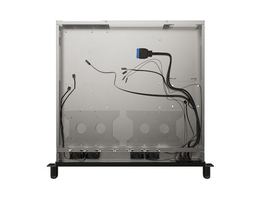 Lanberg Пач Панел за Rack 1U 19" Сив