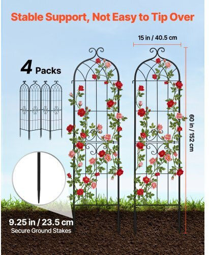Vevor Plant Support Stands 40.5cm Set 4 Pieces