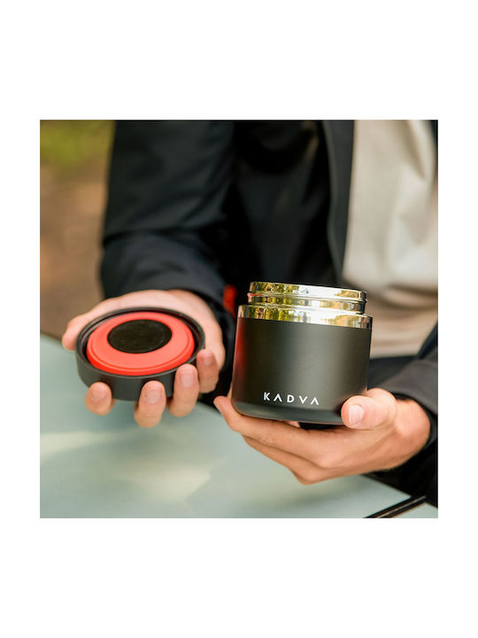 Kadva Cutie De Prânz Din Silicon Neagră 600ml