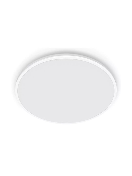 WiZ Smart Deckenleuchte montieren 40cm Weiß mit Integrierte LED und Fernbedienung