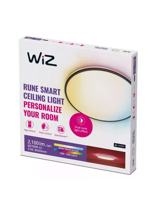 WiZ Intelligente Deckenleuchte 21cm LED mit Fernbedienung WiZ Intelligente Deckenleuchte 21cm LED mit Fernbedienung
