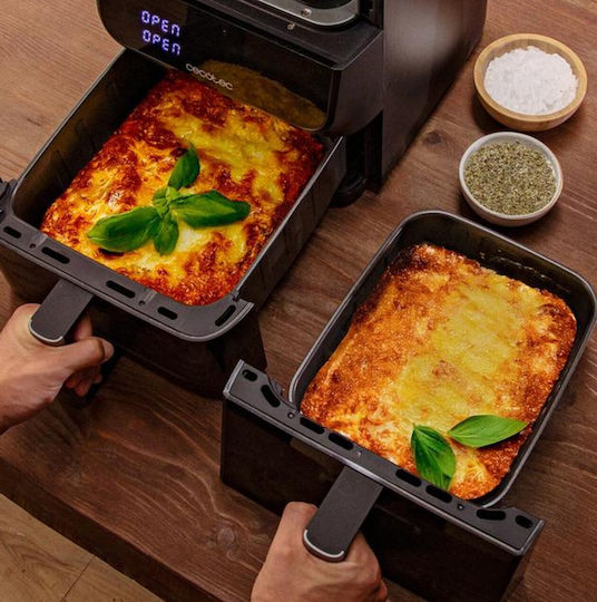 Cecotec Friteuză cu Aer cu Două Coșuri Detașabile 10l Negru 10000