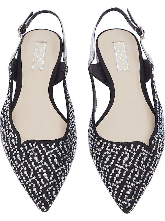Women's Ballerina Shoes Slingback with Strap in Black Color