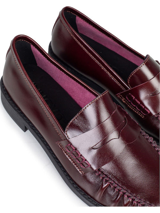 Women's Moccasins In Burgundy Colour