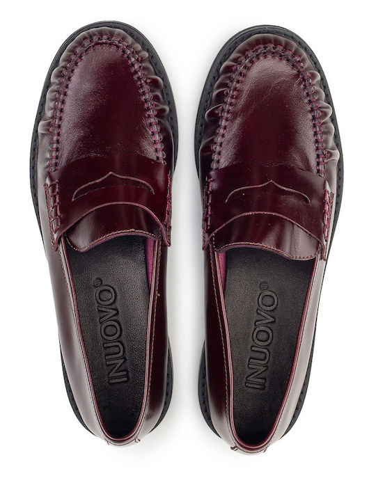 Women's Moccasins In Burgundy Colour