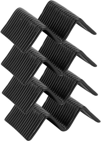 Culinaro Street Food Suport Taco 1-2 Compartimente Ceramică 14.9x10.4xh4.5cm Negru