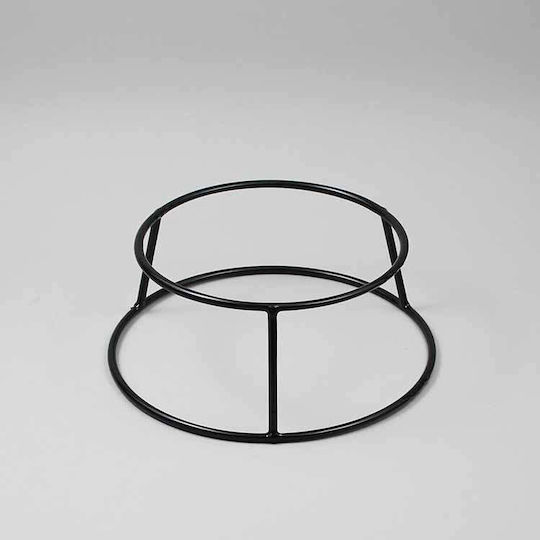 Culinaro Marbella 3d Stand De Prezentare Pentru Bufet Boluri Platouri Metal Negru Cu Strat Antiderapant Din Pvc D25/d21xh10cm